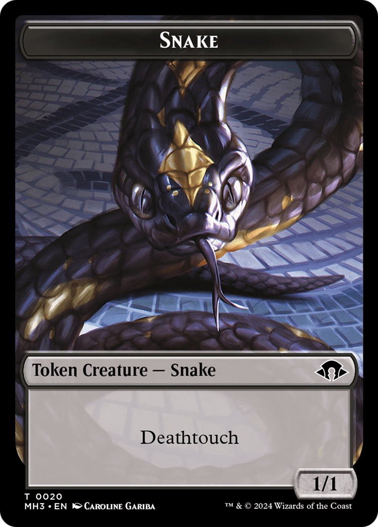 Phyrexian Germ // Snake Double-Sided Token [Modern Horizons 3 Tokens] | Silver Goblin