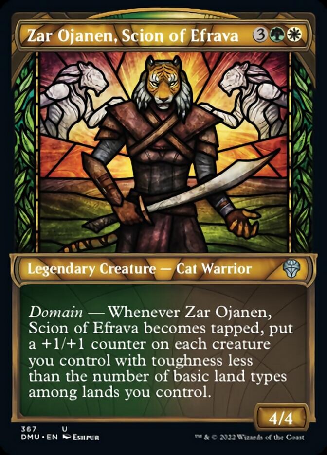 Zar Ojanen, Scion of Efrava (Showcase Textured) [Dominaria United] | Silver Goblin