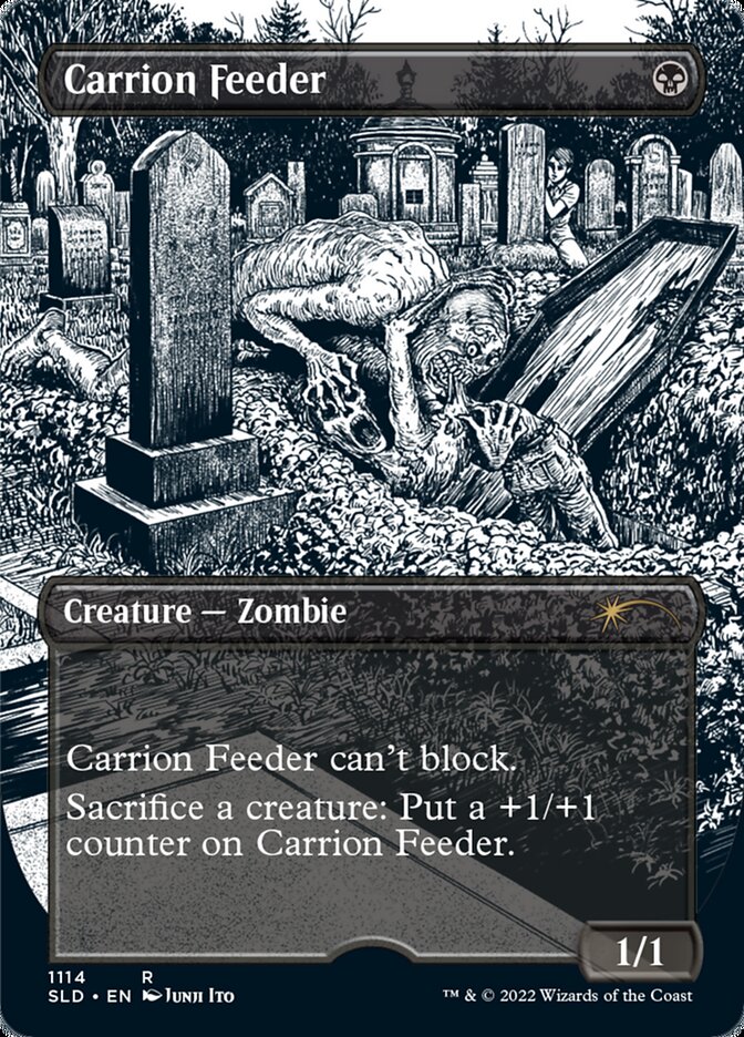 Carrion Feeder (Borderless Etched Foil) [Secret Lair Drop Series] | Silver Goblin