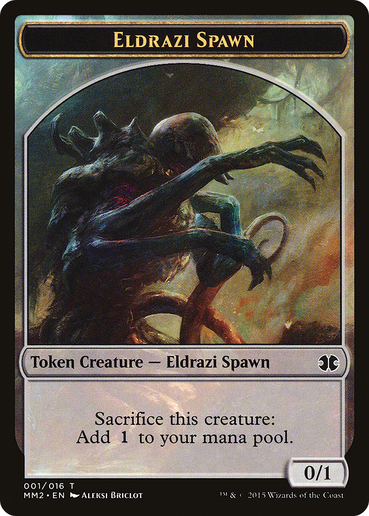 Eldrazi Spawn Token (001/016) [Modern Masters 2015 Tokens] | Silver Goblin