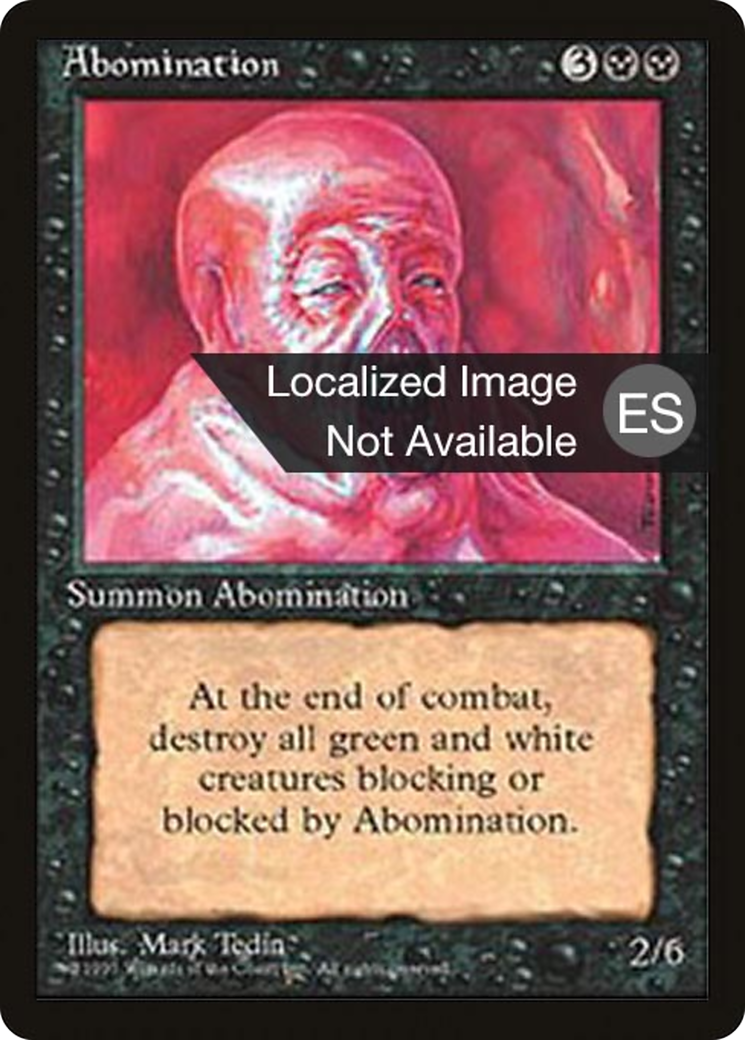 Abomination [Fourth Edition (Foreign Black Border)] | Silver Goblin