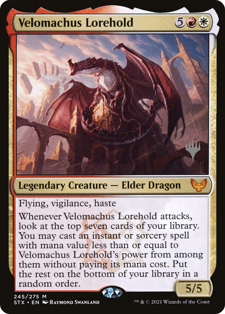 Velomachus Lorehold (Promo Pack) [Strixhaven: School of Mages Promos]