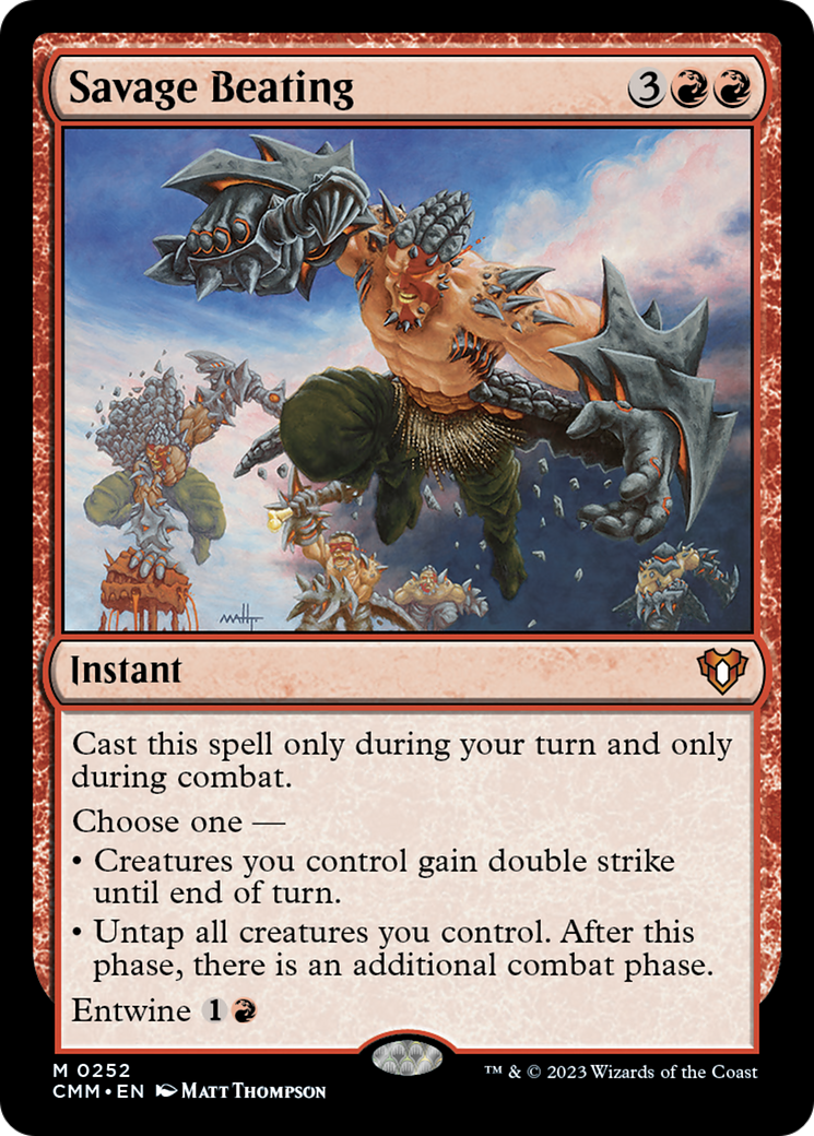 Savage Beating [Commander Masters] | Silver Goblin