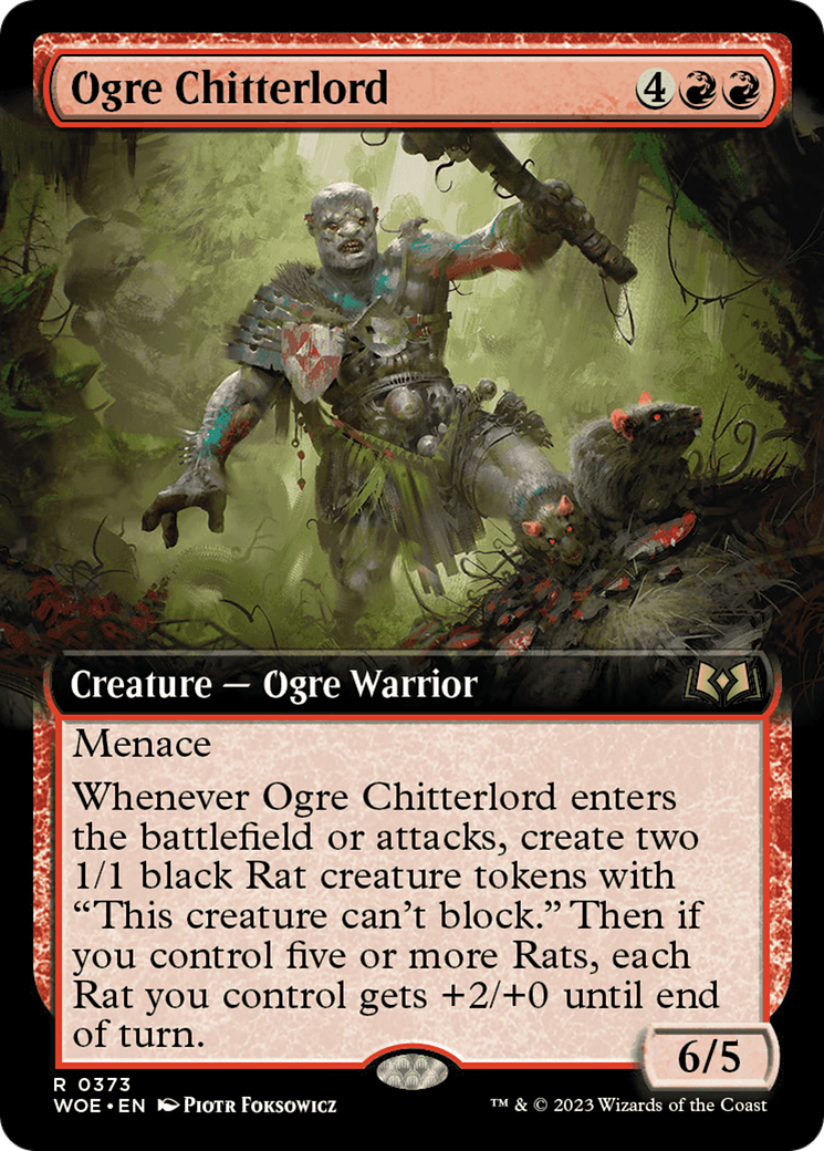 Ogre Chitterlord (Extended Art) [Wilds of Eldraine] | Silver Goblin