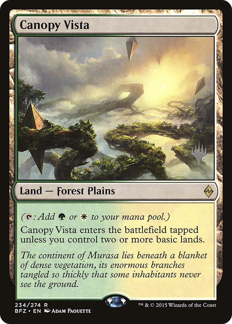 Canopy Vista [Battle for Zendikar Promos] | Silver Goblin