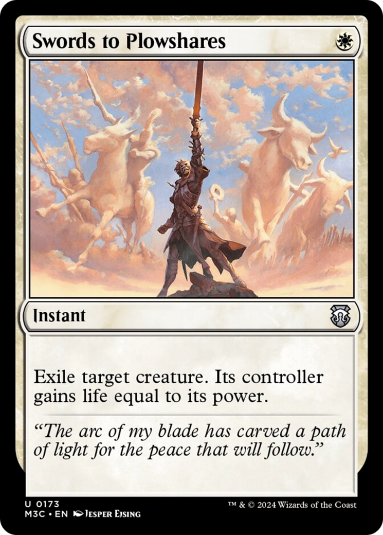 Swords to Plowshares (Ripple Foil) [Modern Horizons 3 Commander] | Silver Goblin