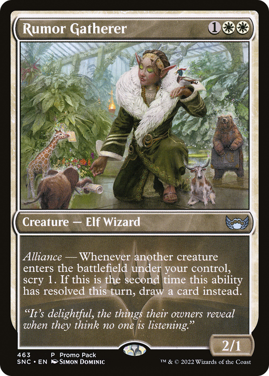 Rumor Gatherer (Promo Pack) [Streets of New Capenna]