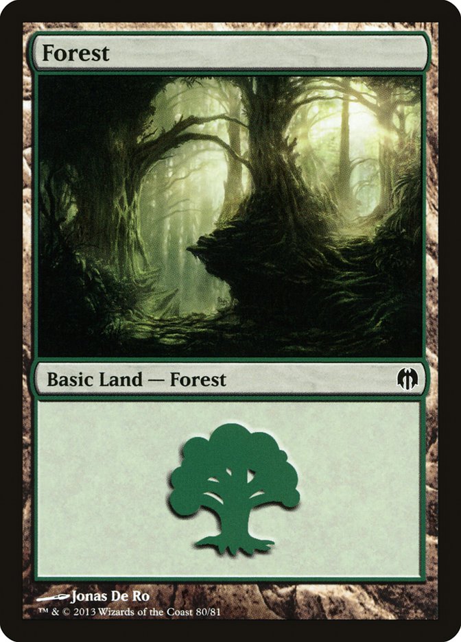 Forest (80) [Duel Decks: Heroes vs. Monsters] | Silver Goblin