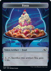 Zombie Employee // Food (010) Double-Sided Token [Unfinity Tokens] | Silver Goblin