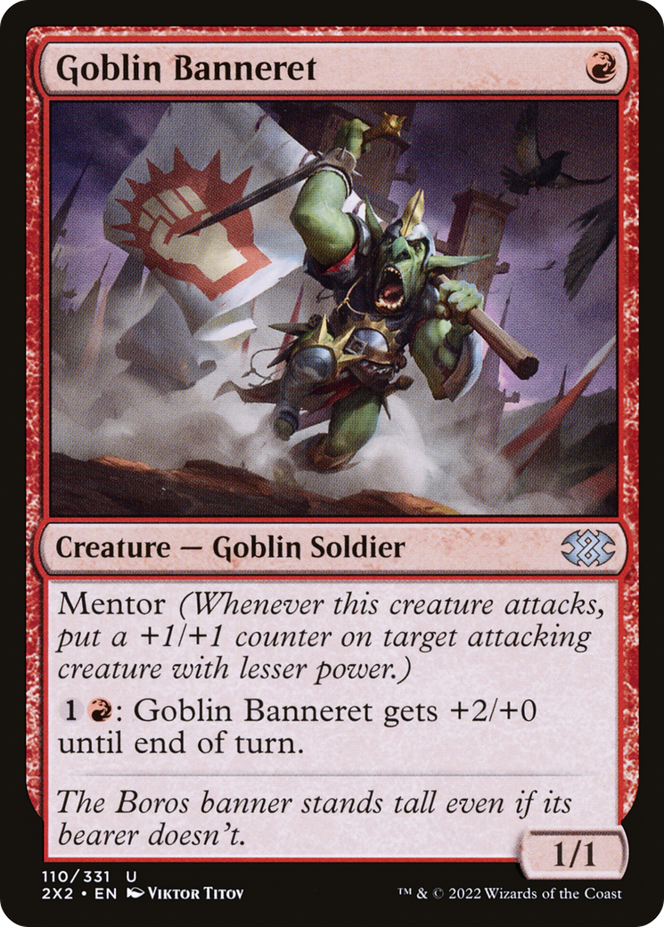 Goblin Banneret [Double Masters 2022] Foil