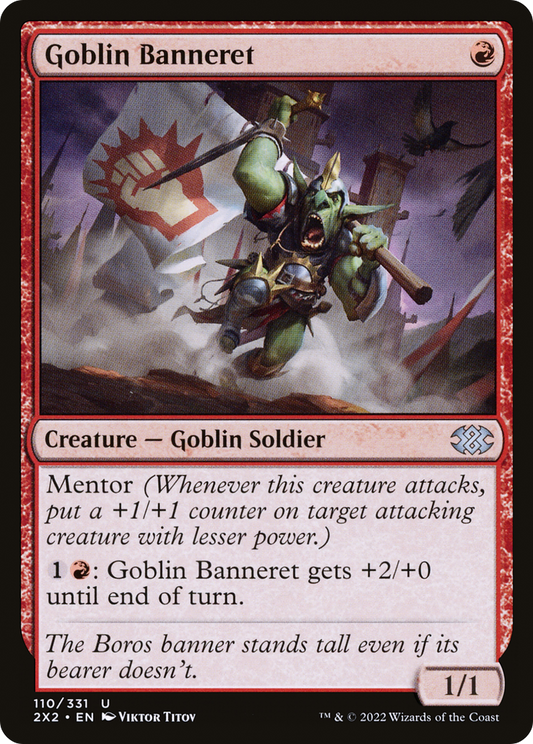Goblin Banneret [Double Masters 2022] Foil