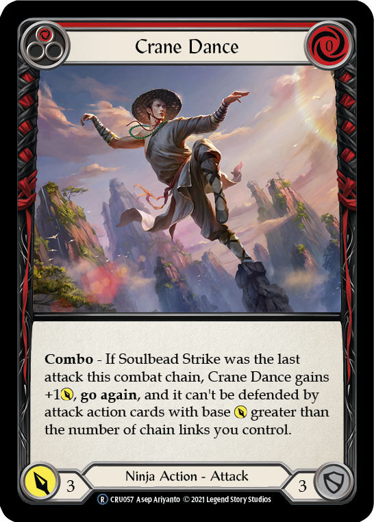 Crane Dance (Red) [U-CRU057] (Crucible of War Unlimited)  Unlimited Rainbow Foil | Silver Goblin