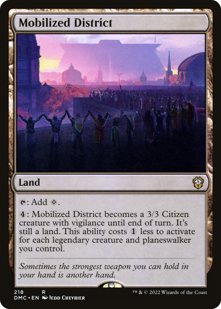 Mobilized District [Dominaria United Commander] | Silver Goblin