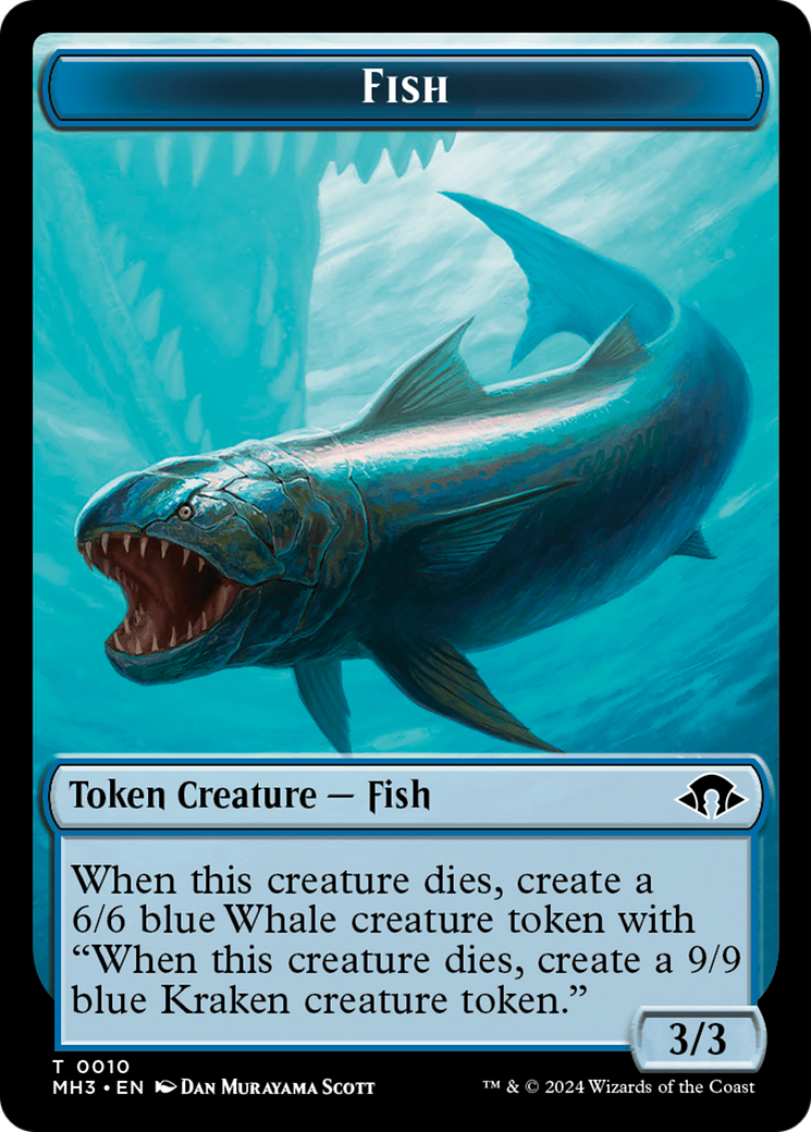 Fish Token [Modern Horizons 3 Tokens] | Silver Goblin