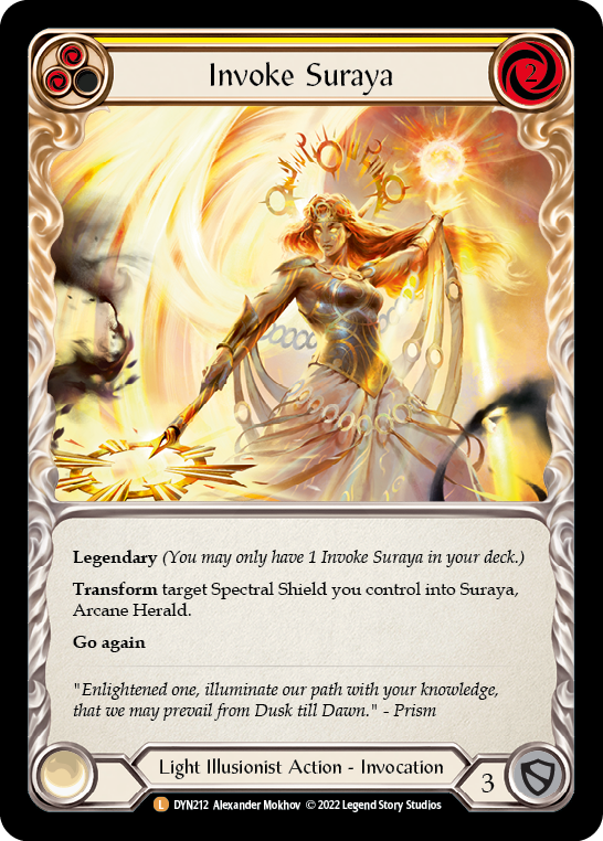 Invoke Suraya // Suraya, Archangel of Knowledge (DYN212) Cold Foil - Dynasty