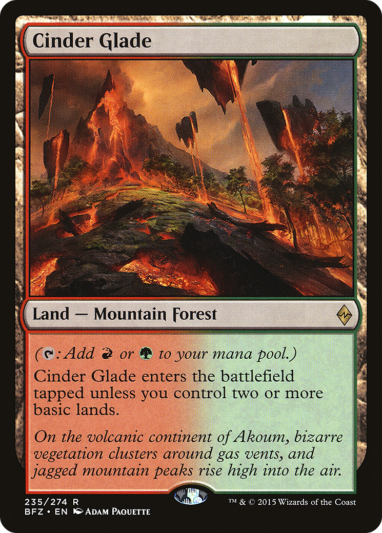 Cinder Glade [Battle for Zendikar] | Silver Goblin