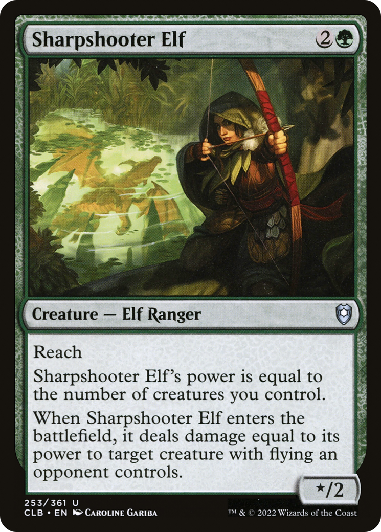 Sharpshooter Elf [Commander Legends: Battle for Baldur's Gate] | Silver Goblin