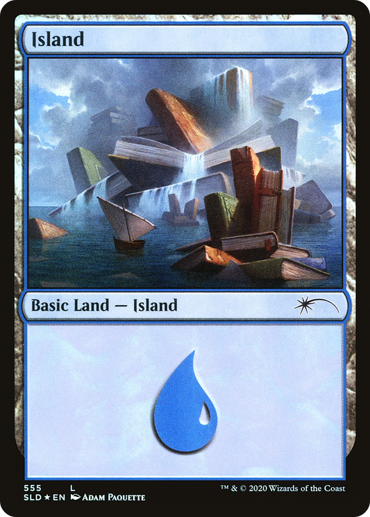 Island (555) Foil - Secret Lair Drop