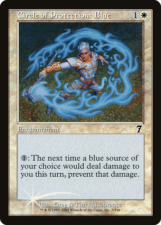 Circle of Protection: Blue (007) Foil - Seventh Edition