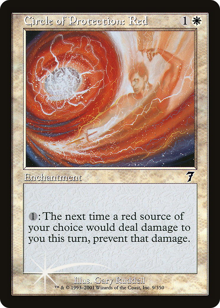 Circle of Protection: Red (009) Foil - Seventh Edition