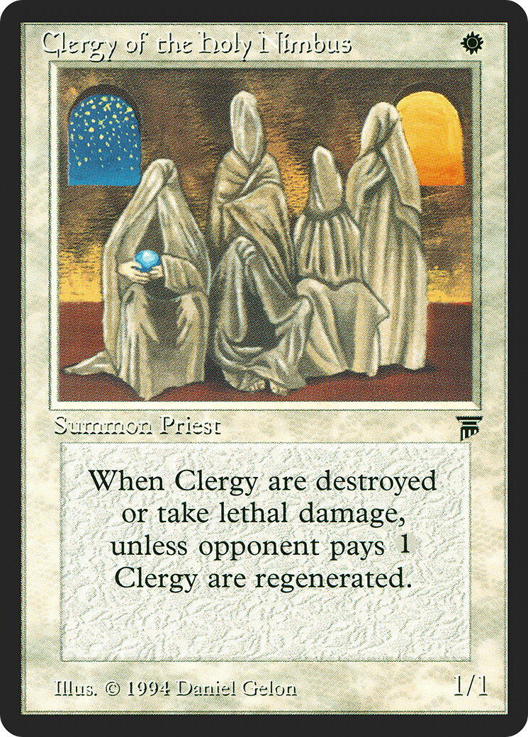 Clergy of the Holy Nimbus - Legends