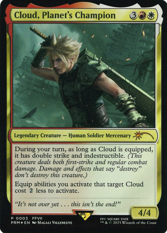 Cloud, Planet's Champion (Costco Bundle) (003) Foil - Media and Collaboration Promos