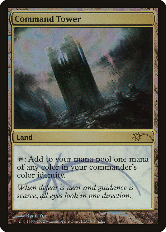 Command Tower (008) Foil - Judge Gift Cards 2012