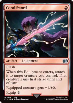 Coral Sword (134) Foil - FINAL FANTASY