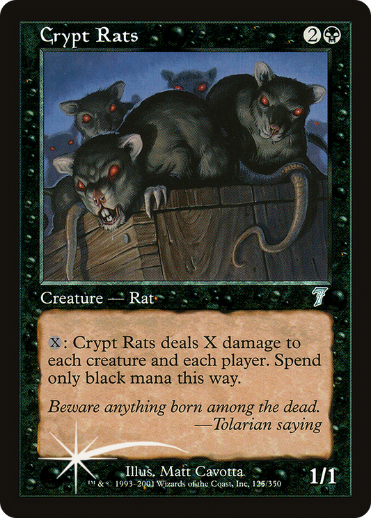 Crypt Rats (125) Foil - Seventh Edition