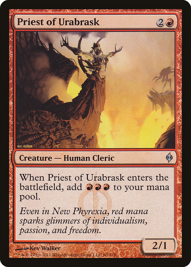 Priest of Urabrask [New Phyrexia] | Silver Goblin