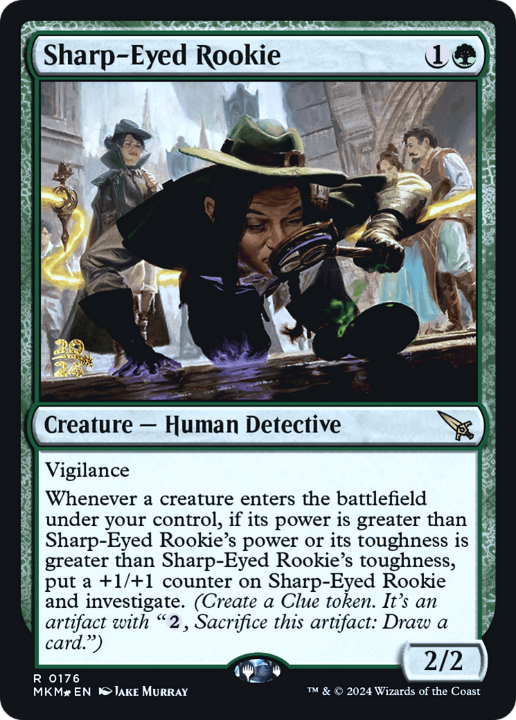 Sharp-Eyed Rookie [Murders at Karlov Manor Prerelease Promos] | Silver Goblin