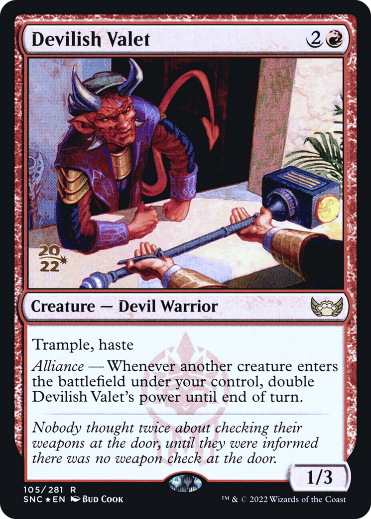 Devilish Valet [Streets of New Capenna Prerelease Promos] | Silver Goblin