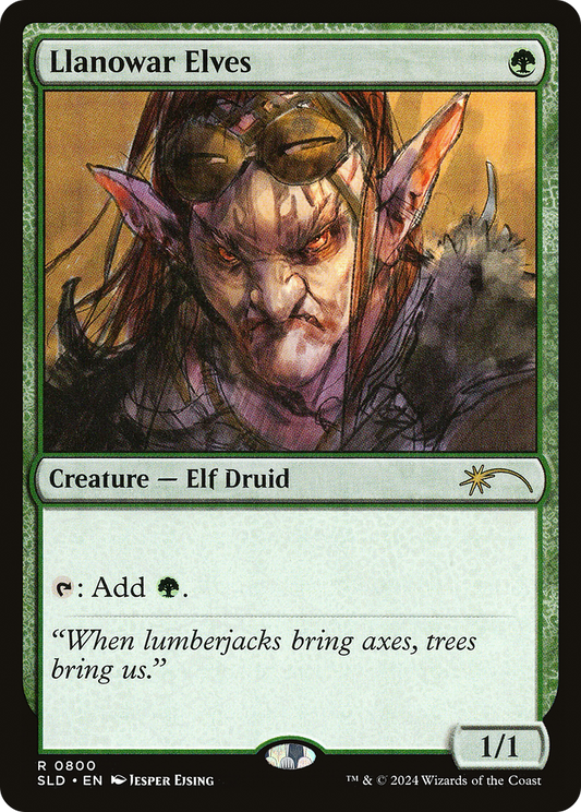 Llanowar Elves (800) Foil - Secret Lair Drop