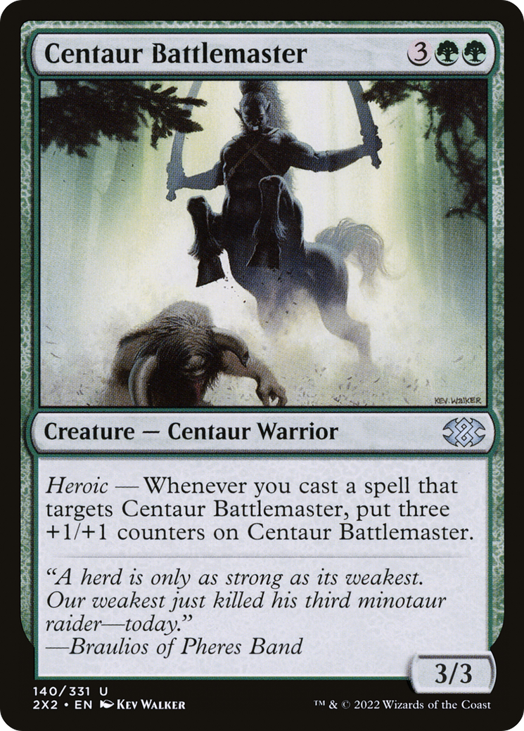 Centaur Battlemaster [Double Masters 2022] | Silver Goblin