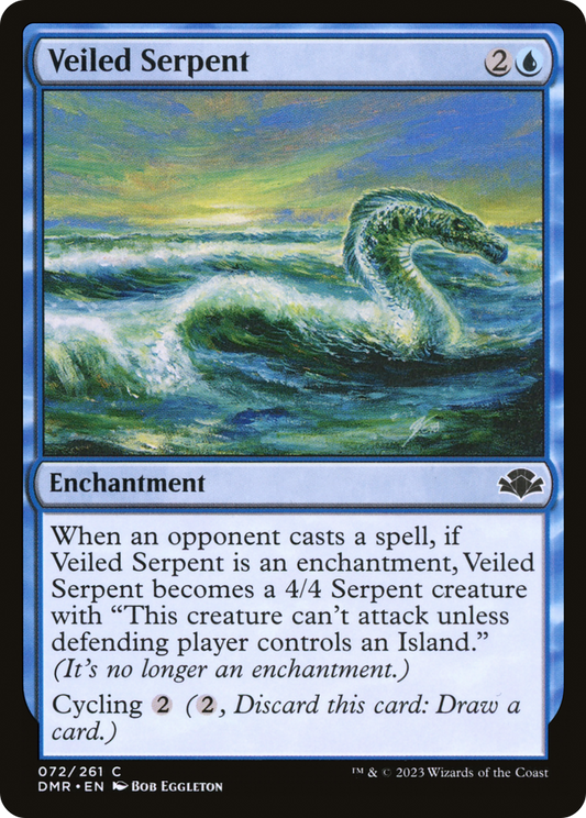 Veiled Serpent [Dominaria Remastered] Foil