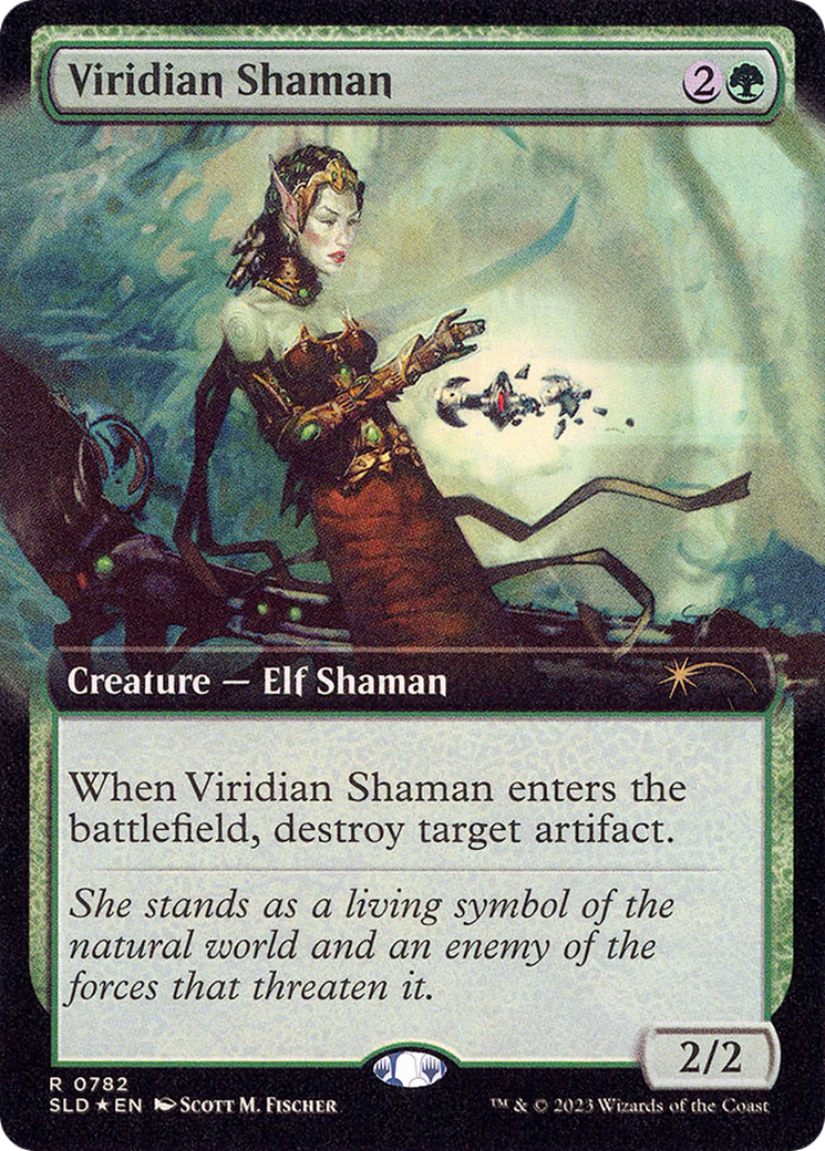 Viridian Shaman (Extended Art) (782) Foil - Secret Lair Drop