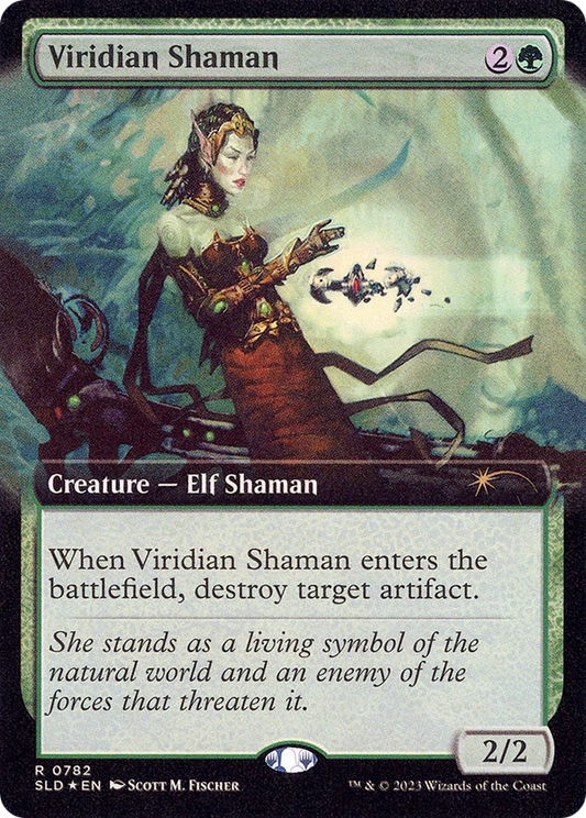 Viridian Shaman (Extended Art) (782) Foil - Secret Lair Drop