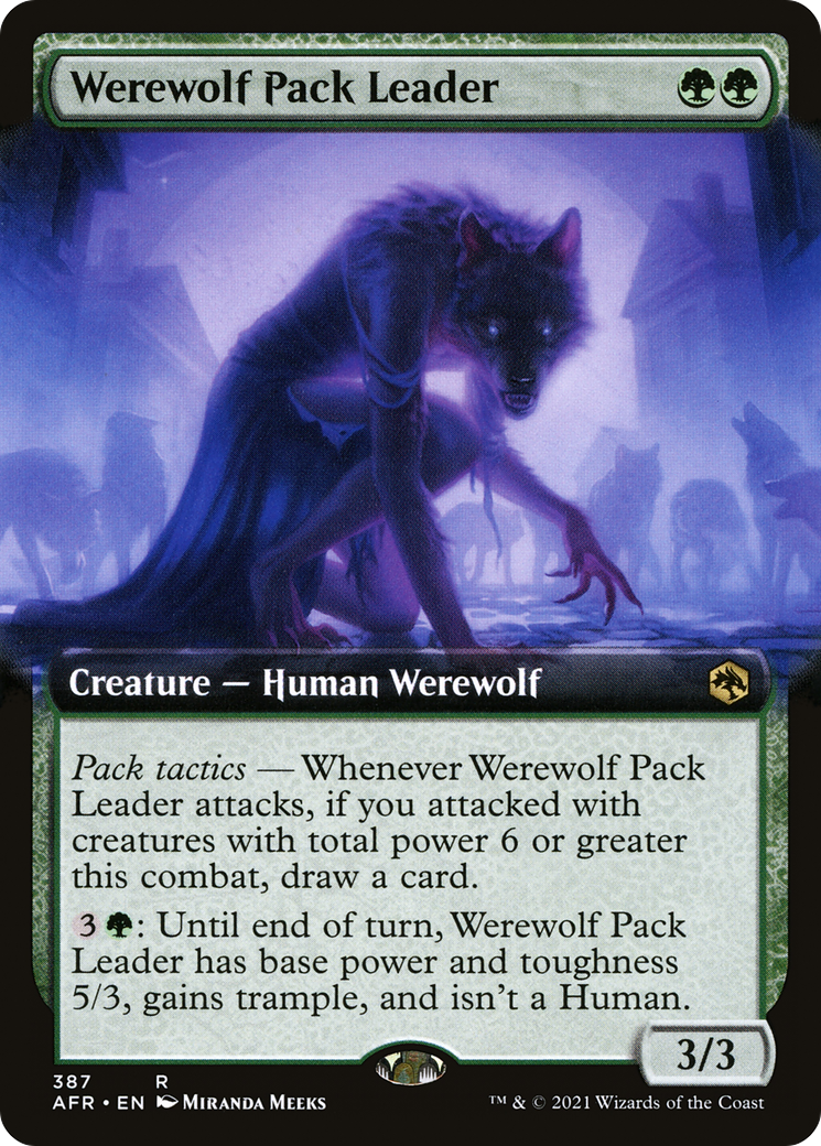 Werewolf Pack Leader (Extended Art) [Dungeons & Dragons: Adventures in the Forgotten Realms] | Silver Goblin