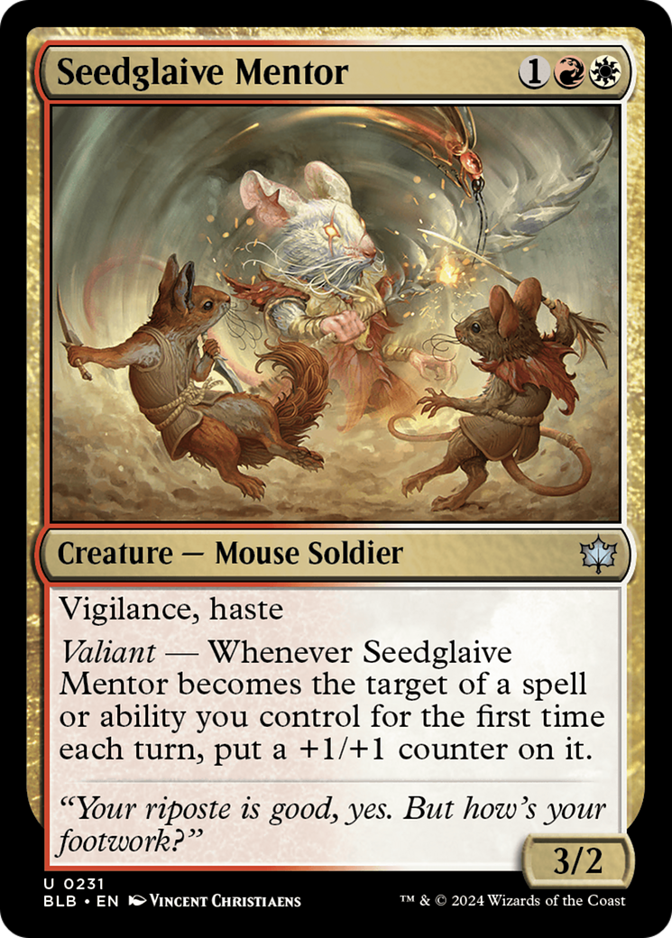 Seedglaive Mentor [Bloomburrow] | Silver Goblin