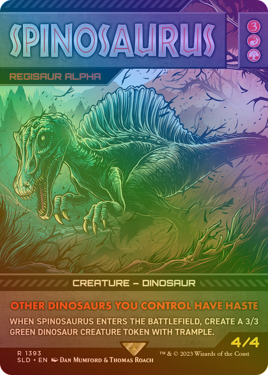 Spinosaurus - Regisaur Alpha (Rainbow Foil) [Secret Lair Drop Series]