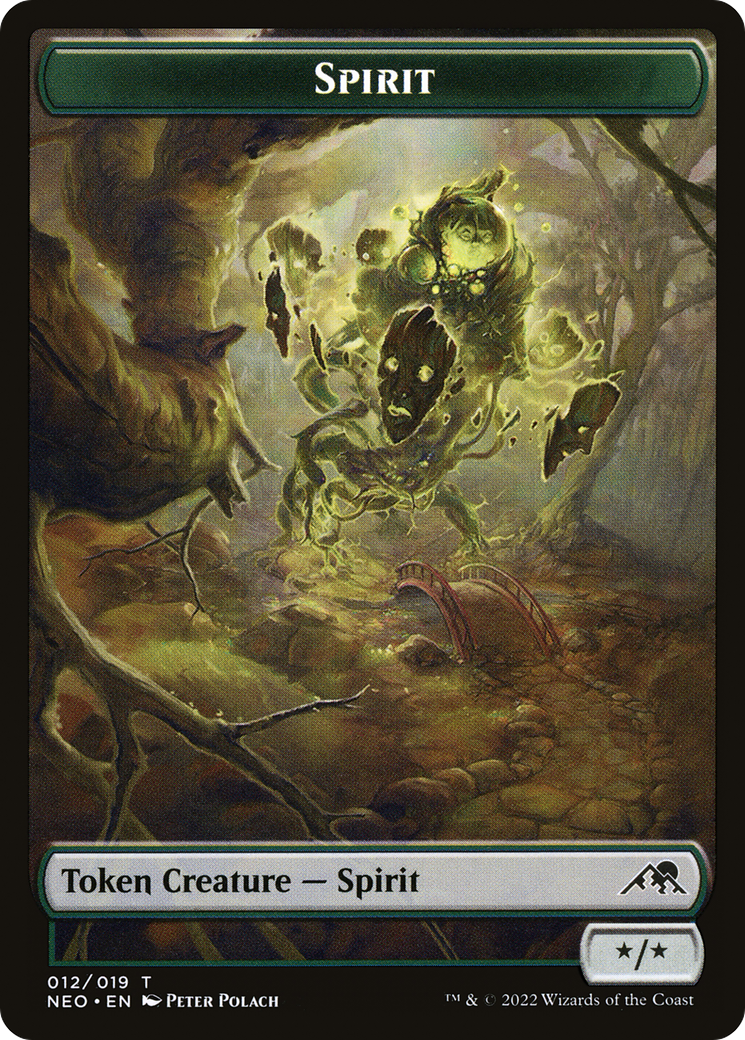 Spirit Token (012) [Kamigawa: Neon Dynasty Tokens] | Silver Goblin