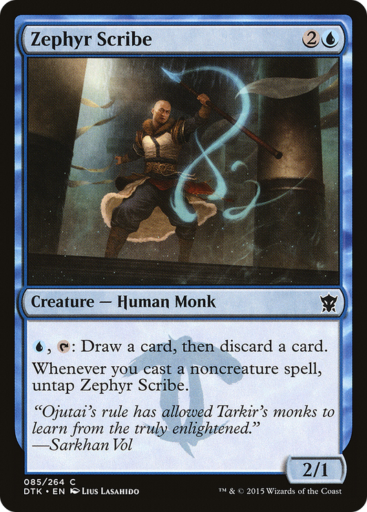 Zephyr Scribe [Dragons of Tarkir] Foil