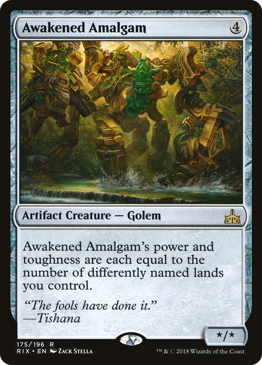Awakened Amalgam [Rivals of Ixalan] Foil