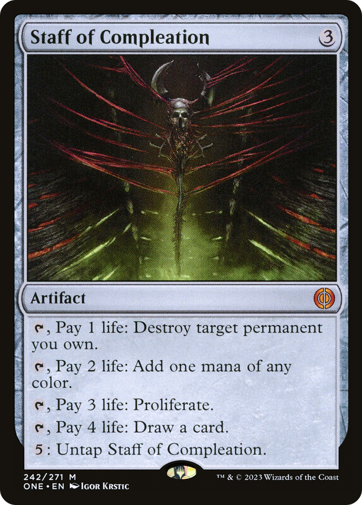 Staff of Compleation [Phyrexia: All Will Be One]