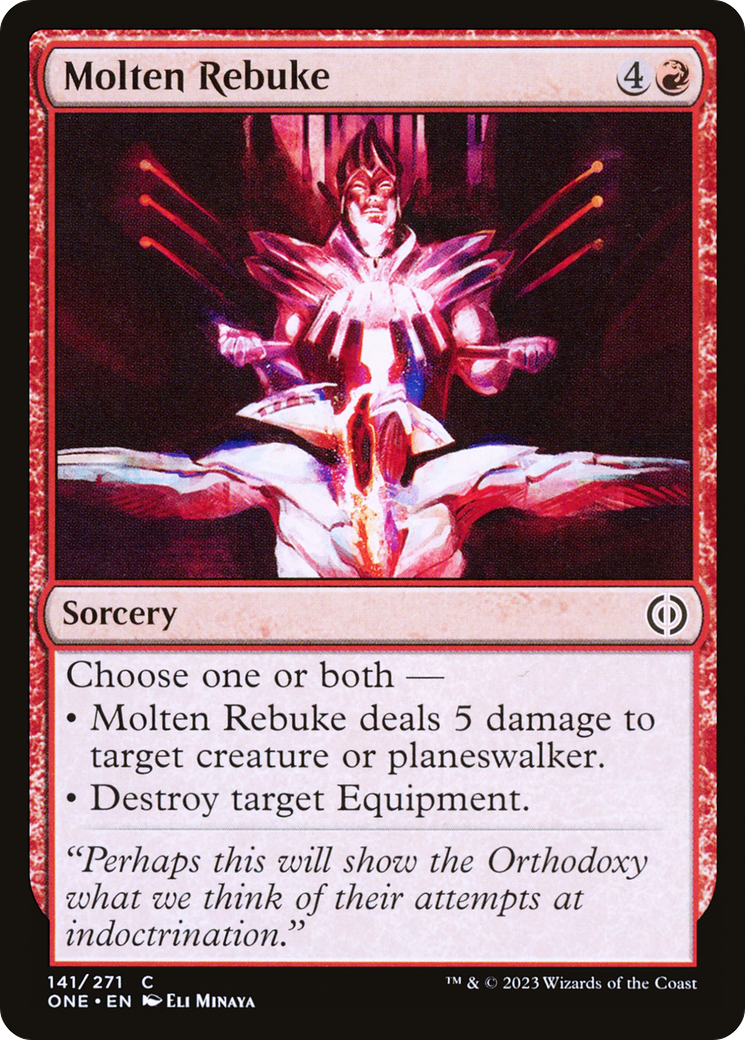 Molten Rebuke [Phyrexia: All Will Be One] | Silver Goblin