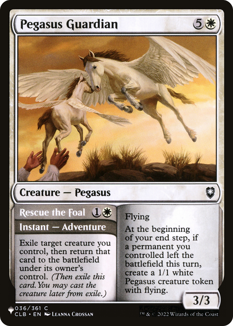 Pegasus Guardian // Rescue the Foal (CLB-36)