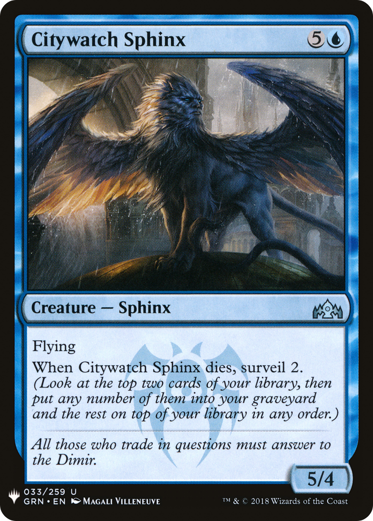 Citywatch Sphinx [Mystery Booster] | Silver Goblin