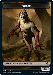 Zombie // Zombie Army Double-Sided Token [Starter Commander Decks] | Silver Goblin