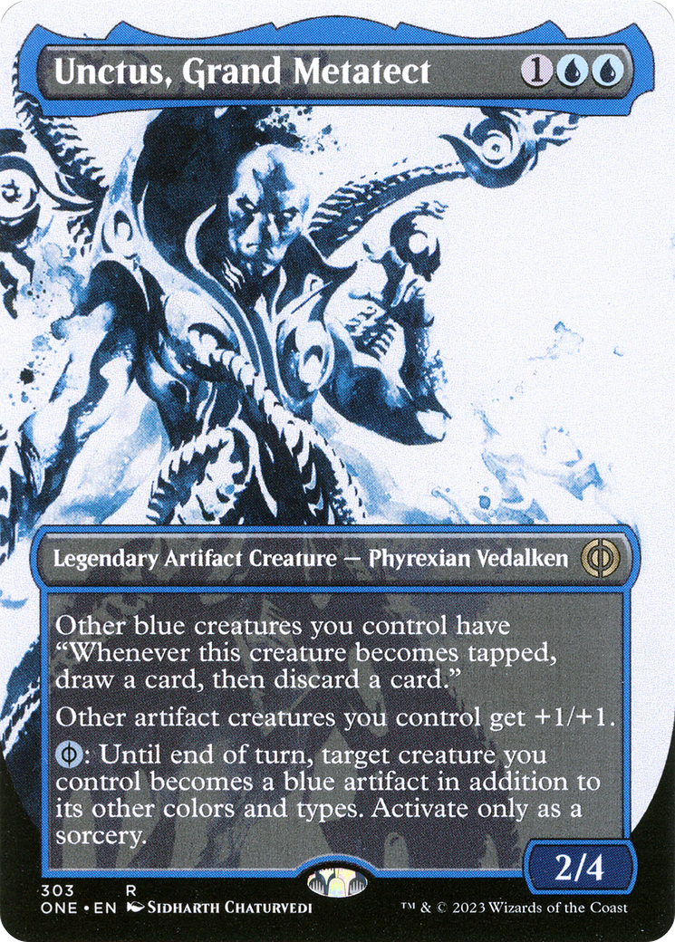 Unctus, Grand Metatect (Borderless Ichor) [Phyrexia: All Will Be One] | Silver Goblin