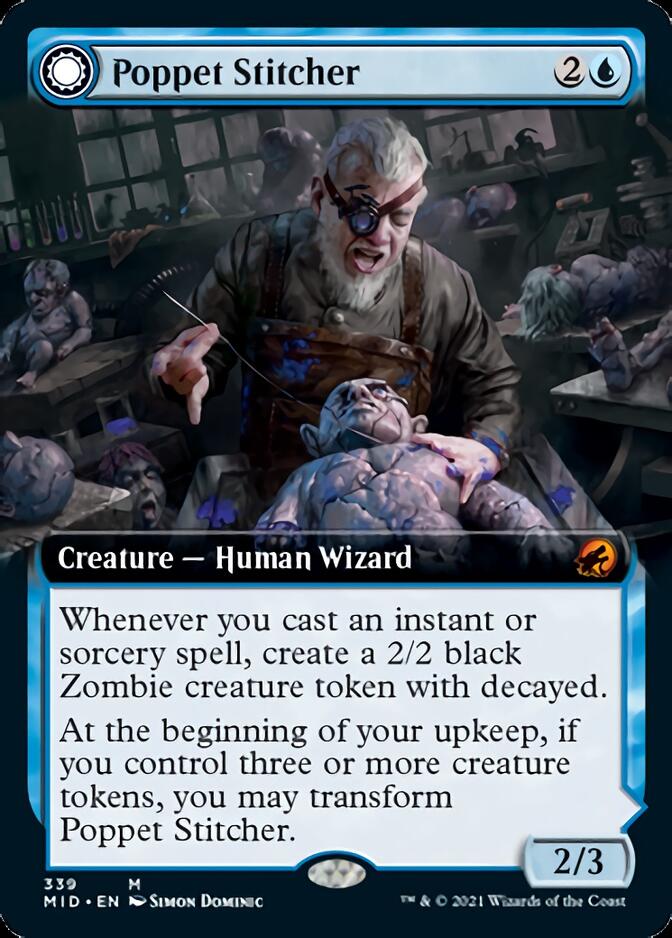 Poppet Stitcher // Poppet Factory (Extended Art) [Innistrad: Midnight Hunt] | Silver Goblin